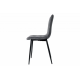 Стул кухонный COREY черный каркас/серый велюр (16628-01)