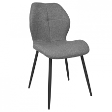 Стул кухонный DALE Черный металл / Серая ткань (20148-01)