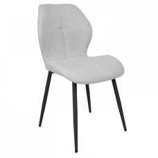 Стул кухонный DALE Черный металл / Светло-серая ткань (20153-01)