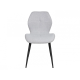 Стул кухонный DALE Черный металл / Светло-серая ткань (20153-01)