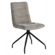 Стул кухонный DAMIR с поворотным механизмом на 180° Черный каркас/Серый ткань (21279-01)