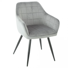 Стул DONNA черный каркас/серый (19569-01)