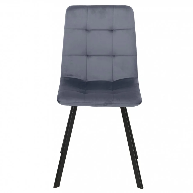 Стул кухонный EARI черный каркас/серый велюр CDBL-14 (16634-01)