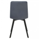 Стул кухонный EARI черный каркас/серый велюр CDBL-14 (16634-01)