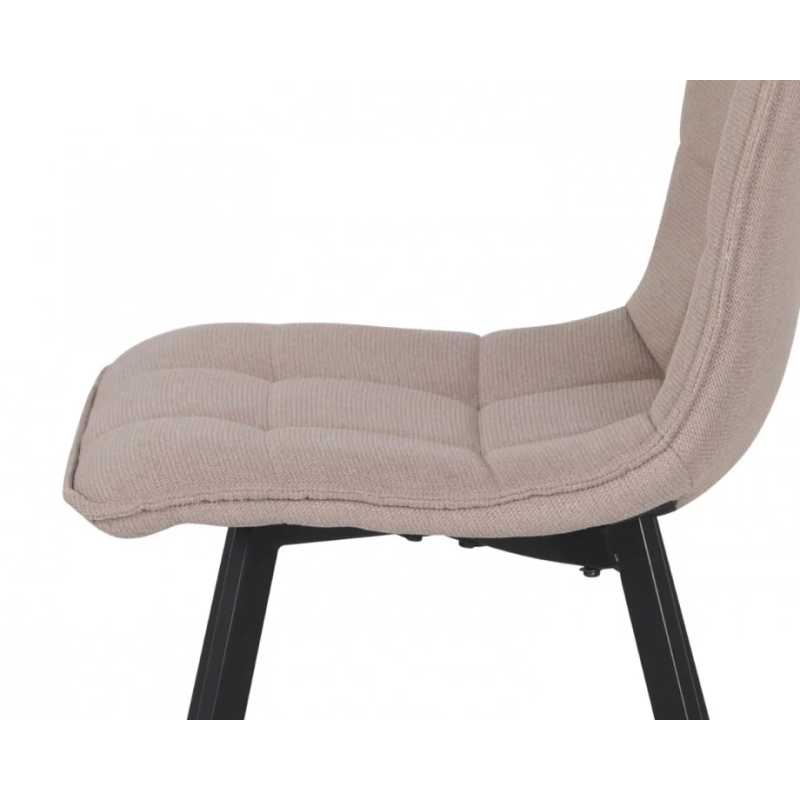 Стул кухонный EARI TEX Черный каркас / Бежевая ткань (22047-01)