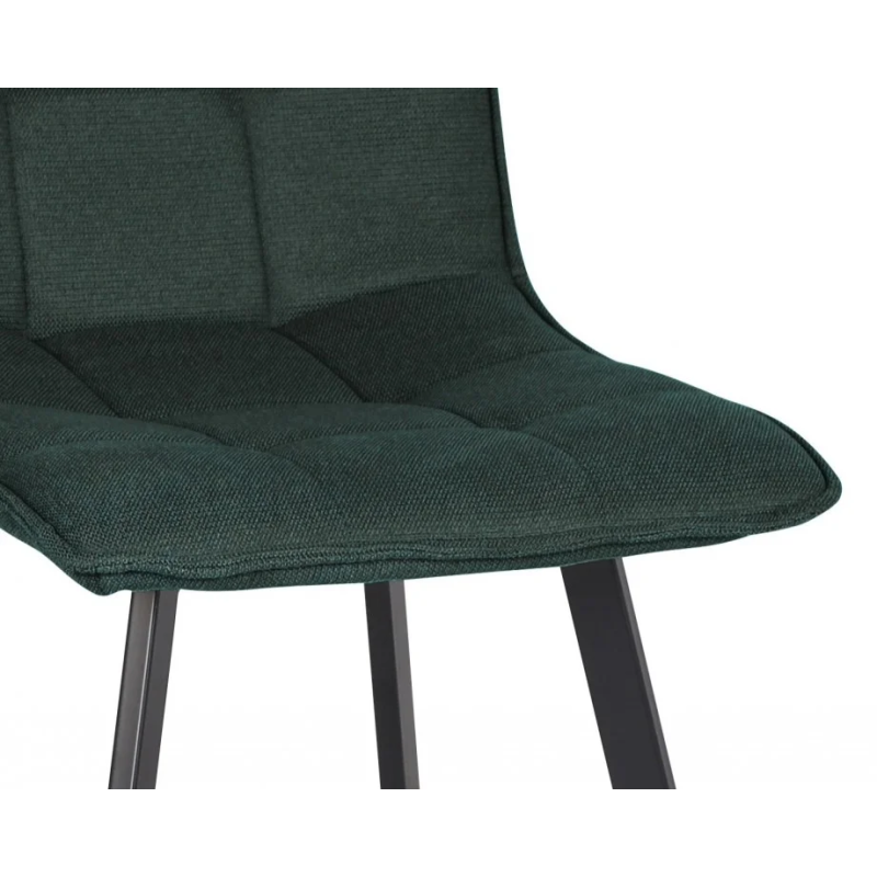 Стул кухонный EARI TEX Черный каркас / Изумрудная ткань (22045-01)
