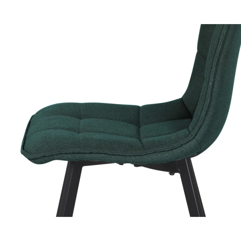 Стул кухонный EARI TEX Черный каркас / Изумрудная ткань (22045-01)