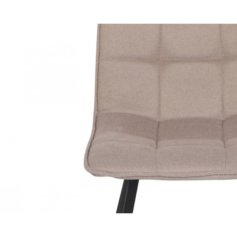 Стул кухонный EARI TEX Черный каркас / Бежевая ткань (22047-01)