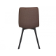 Стул кухонный EARI TEX Черный каркас / Коричневая ткань (22048-01)