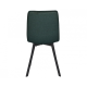 Стул кухонный EARI TEX Черный каркас / Изумрудная ткань (22045-01)
