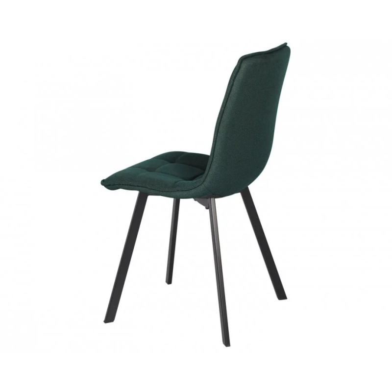 Стул кухонный EARI TEX Черный каркас / Изумрудная ткань (22045-01)