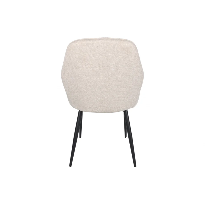 Стул кухонный EMILY черный каркас/бежевая ткань (20115-01)