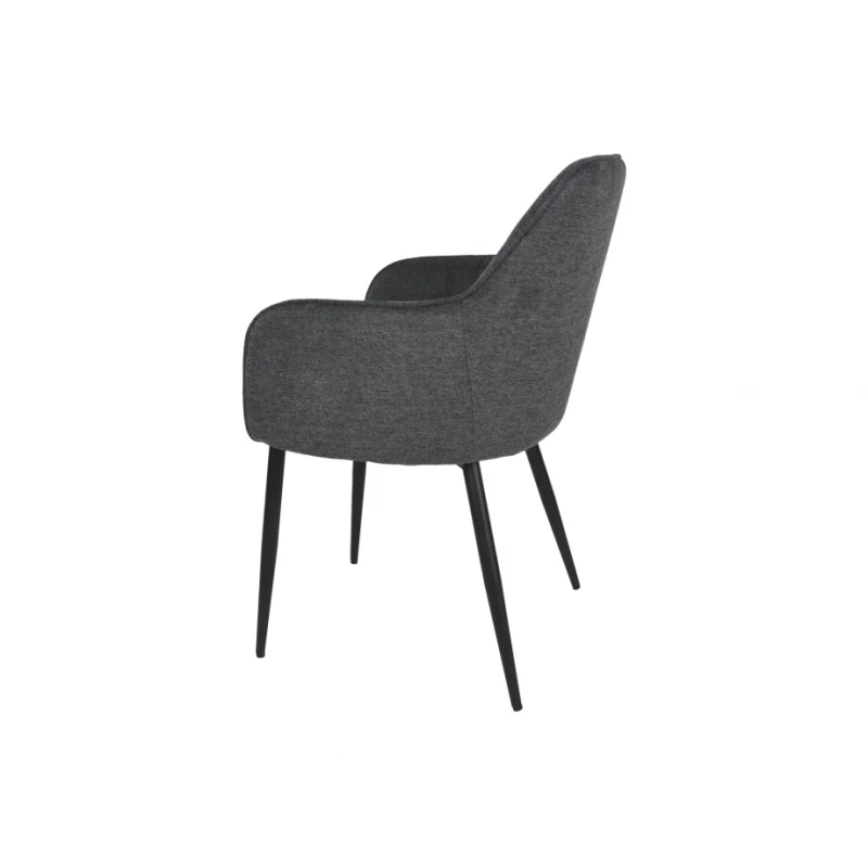 Стул кухонный EMILY черный каркас/графитовая ткань (20118-01)