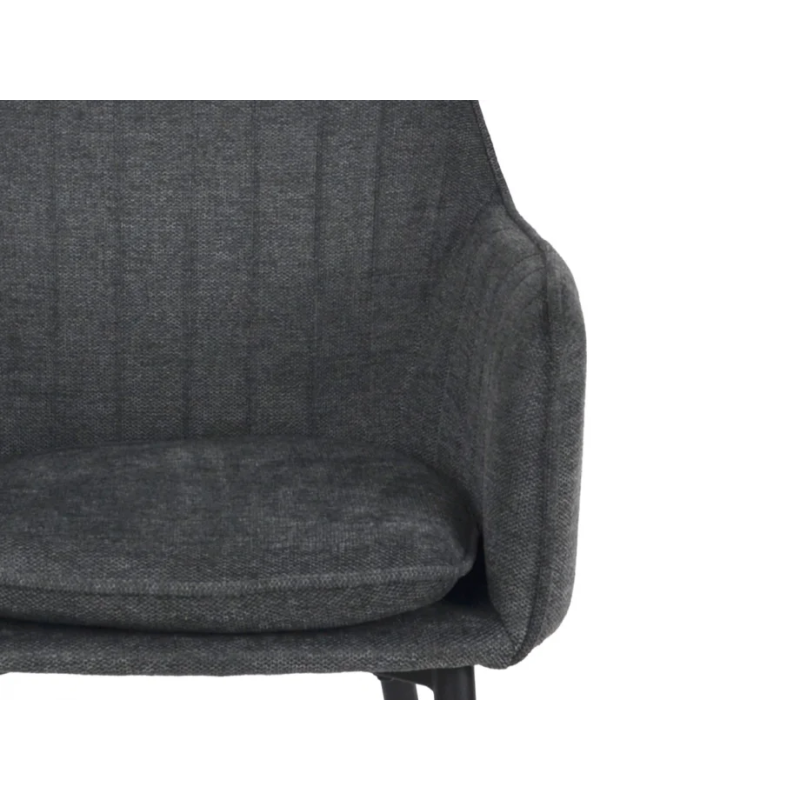 Стул кухонный EMILY черный каркас/графитовая ткань (20118-01)