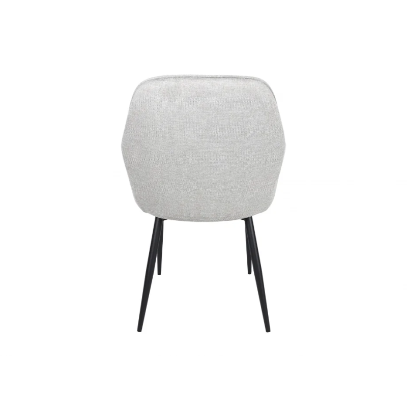 Стул кухонный EMILY черный каркас/светло-серая ткань (20117-01)