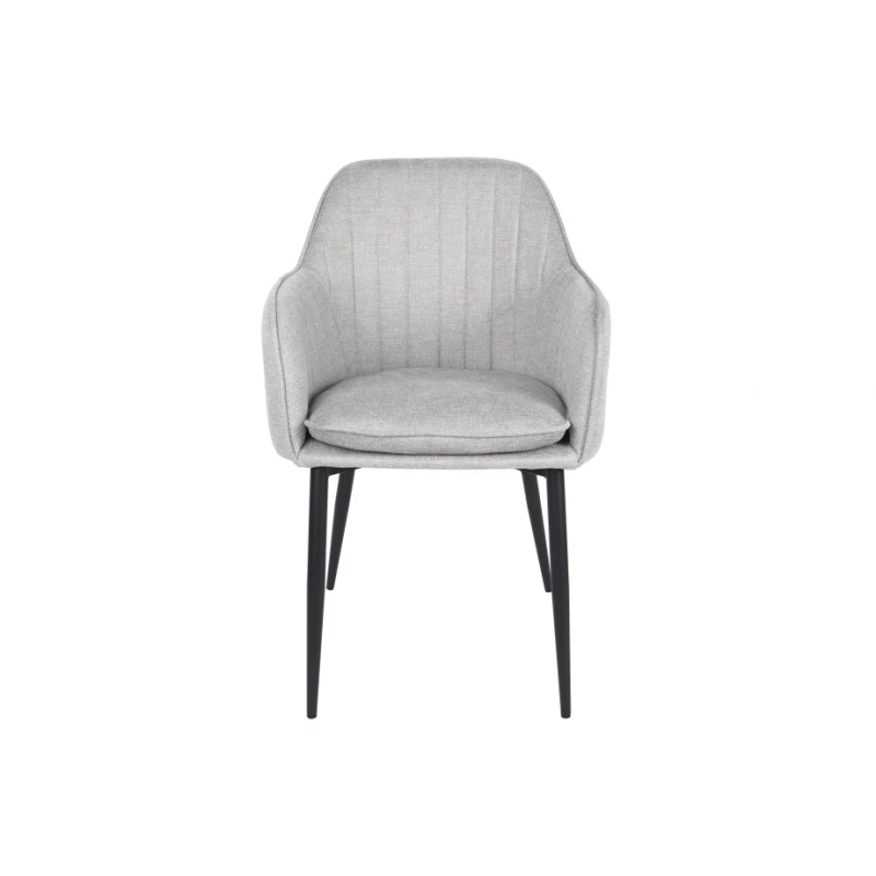 Стул кухонный EMILY черный каркас/светло-серая ткань (20117-01)