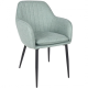 Стул кухонный EMILY черный каркас/ментоловая ткань (20116-01)