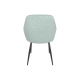 Стул кухонный EMILY черный каркас/ментоловая ткань (20116-01)