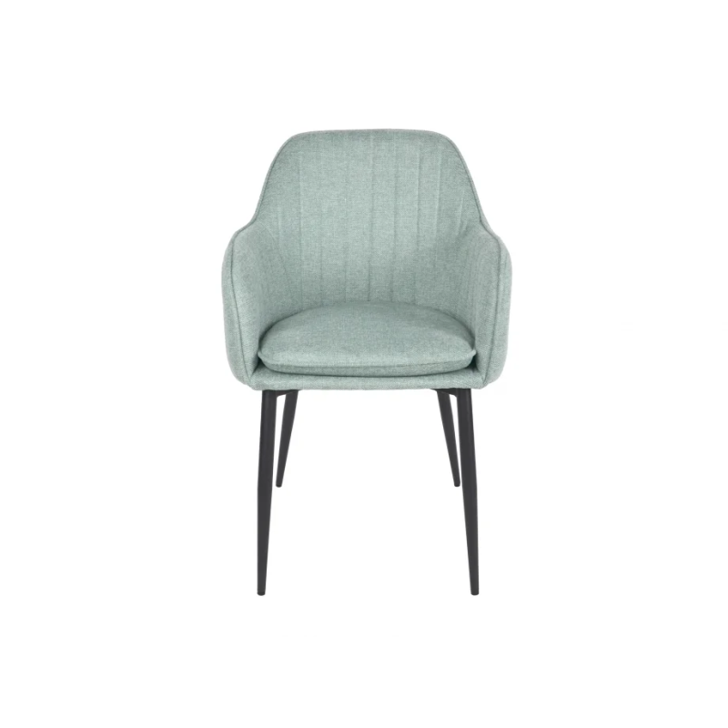 Стул кухонный EMILY черный каркас/ментоловая ткань (20116-01)