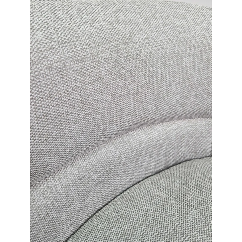 Стул с оборотом на 180º EMMA Черный каркас / Светло-серая ткань (20271-01)