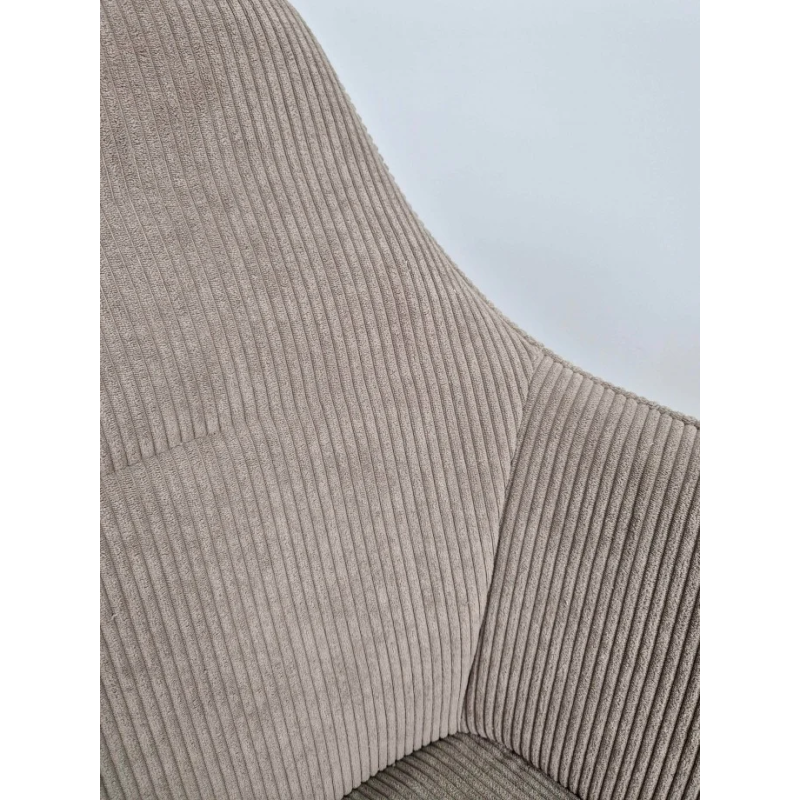 Стул кухонный Ernest Черный каркас / Темно-бежевый вельвет (20764-01)