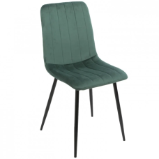 Стул ETHAN черный / зеленый велюр (11423-01)