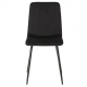 Стул обеденный ETHAN черный / черный велюр (16635-01)