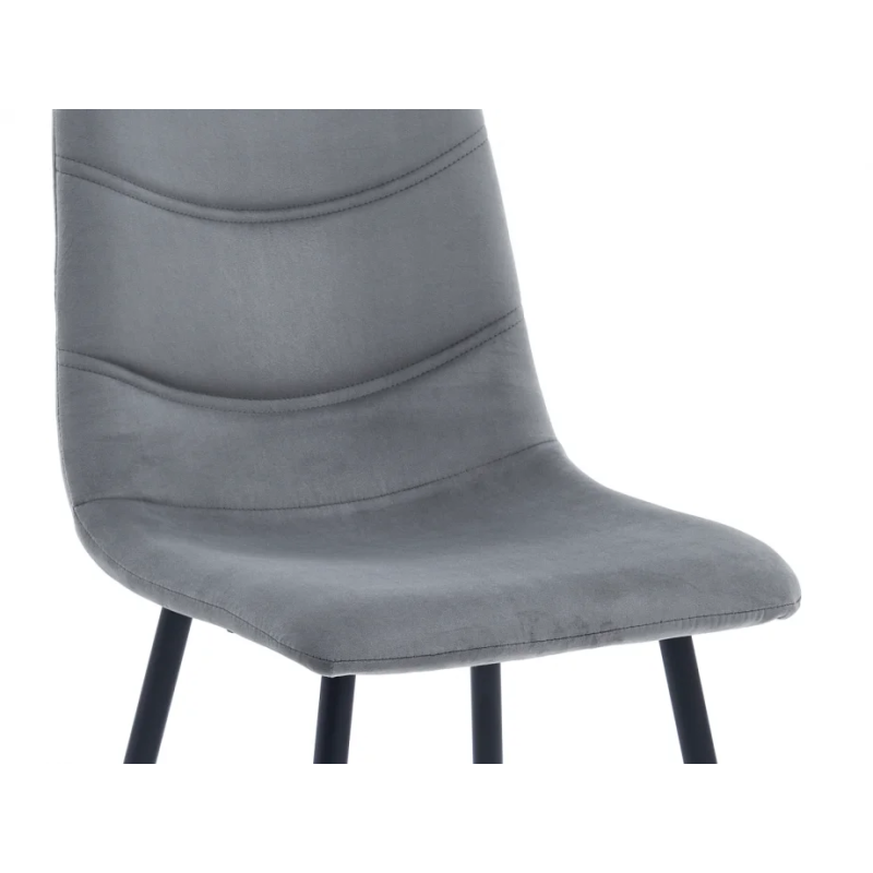 Стул кухонный EVAN Черный каркас / Темно-серый 18 (20138-01)