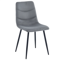 Стул кухонный EVAN Черный каркас / Темно-серый 18 (20138-01)