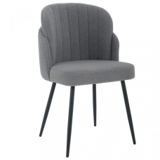Стул кухонный FIFI черный каркас/светло-серый Teddy (19982-01)