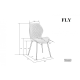 Стул кухонный FLY Черный каркас / Светлый Беж тк. (20133-01)