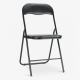 Стул складной TIKO Черный металл / Черная Экокожа (16636-01)