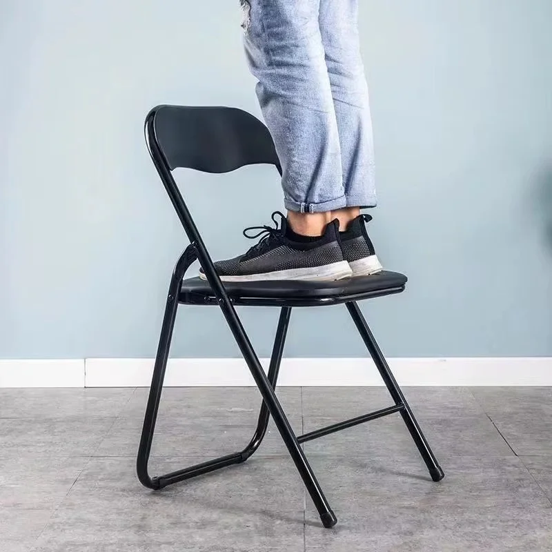 Стул складной TIKO Черный металл / Черная Экокожа (16636-01)