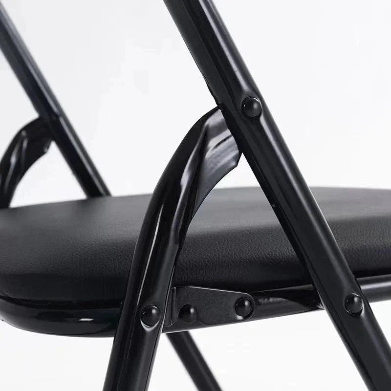 Стул складной TIKO Черный металл / Черная Экокожа (16636-01)