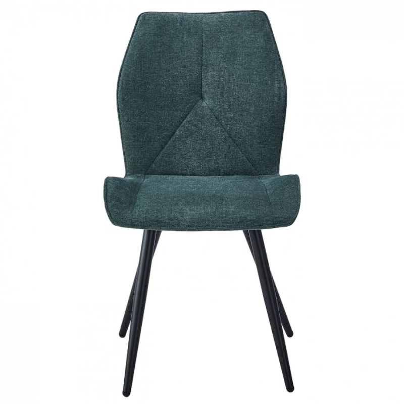 Стул кухонный Hank Черный каркас / Темно-зеленая ткань (20759-01)