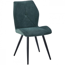 Стул кухонный Hank Черный каркас / Темно-зеленая ткань (20759-01)
