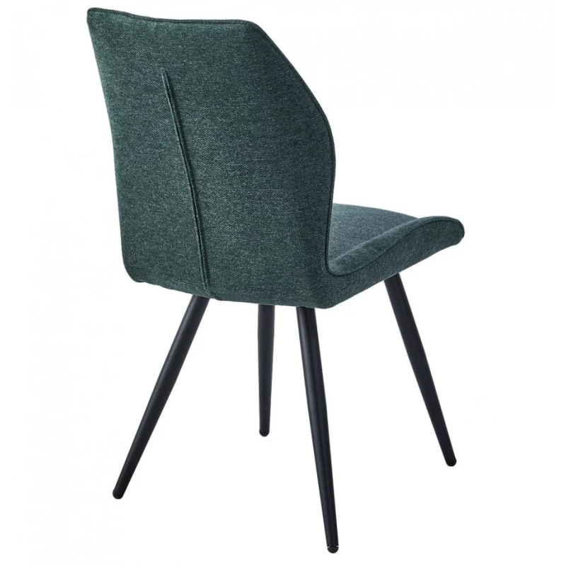 Стул кухонный Hank Черный каркас / Темно-зеленая ткань (20759-01)