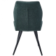 Стул кухонный Hank Черный каркас / Темно-зеленая ткань (20759-01)