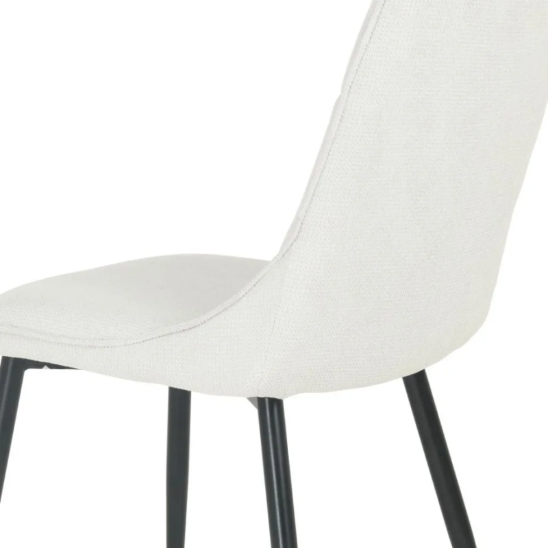 Стул кухонный JUSTIN Черный каркас/Светло-серая ткань (21268-01)