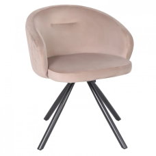 Стул кухонный KELLY Черный каркас / Темный беж CDBL-40 (22049-01)