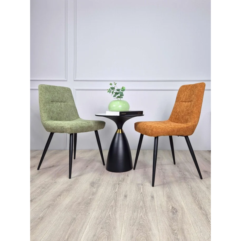 Стул кухонный KIWI Черный каркас / Терракотовая ткань (20149-01)