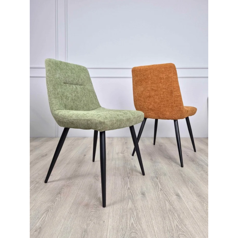 Стул кухонный KIWI Черный каркас / Терракотовая ткань (20149-01)