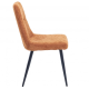 Стул кухонный KIWI Черный каркас / Терракотовая ткань (20149-01)