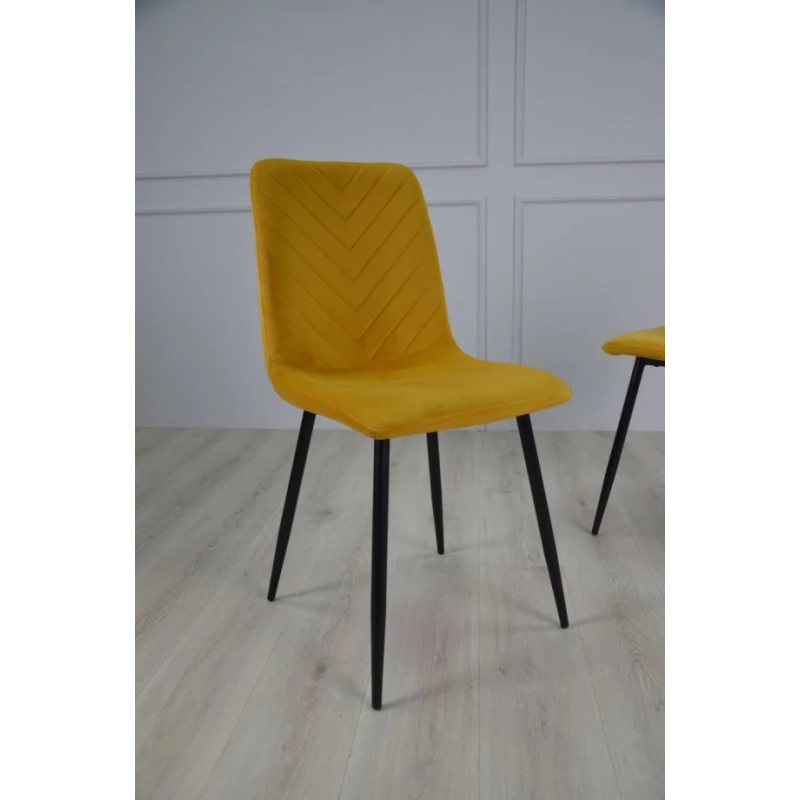 Стул кухонный MARCO черный/карри (11431-01)