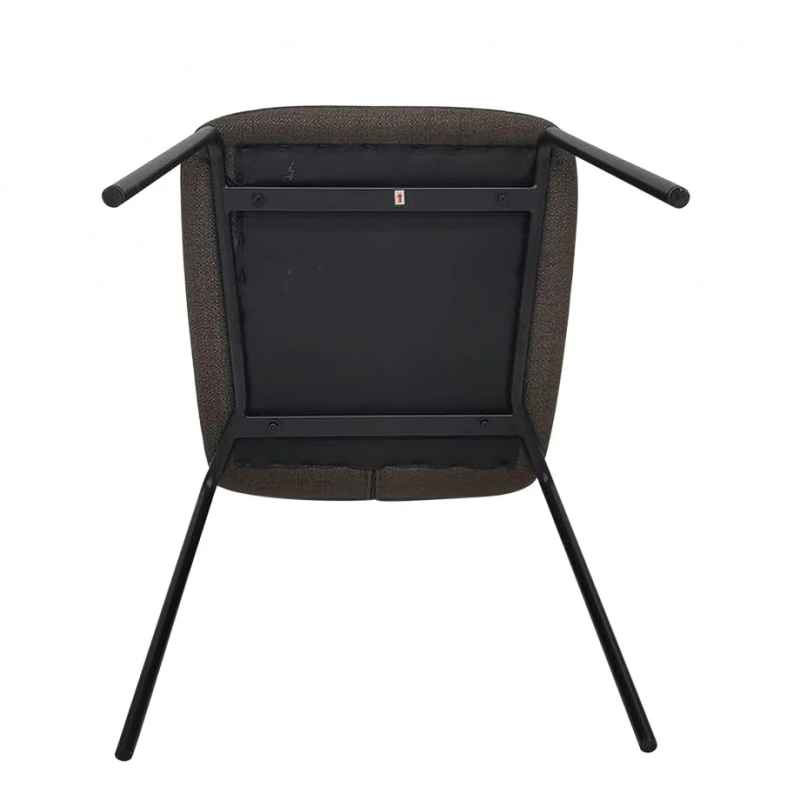 Стул кухонный NAVY Черный каркас/Глиняная серая ткань (21277-01)