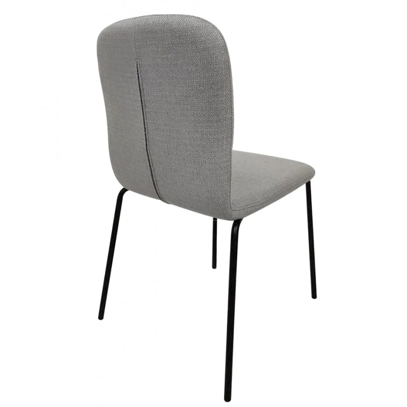 Стул кухонный NAVY Черный каркас/Светло-серая ткань (21272-01)