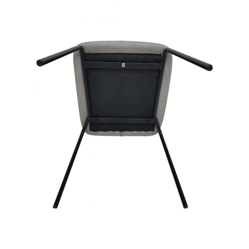 Стул кухонный NAVY Черный каркас/Светло-серая ткань (21272-01)