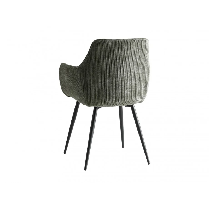 Стул кухонный Oliver Черный каркас / Зеленая ткань вельвет (20766-01)