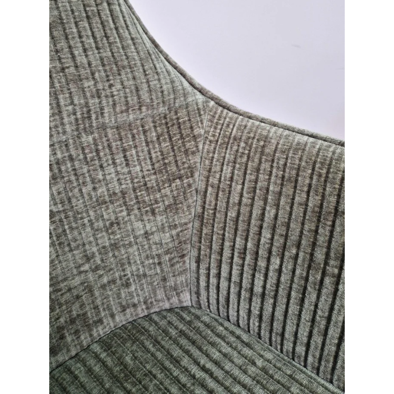 Стул кухонный Oliver Черный каркас / Зеленая ткань вельвет (20766-01)