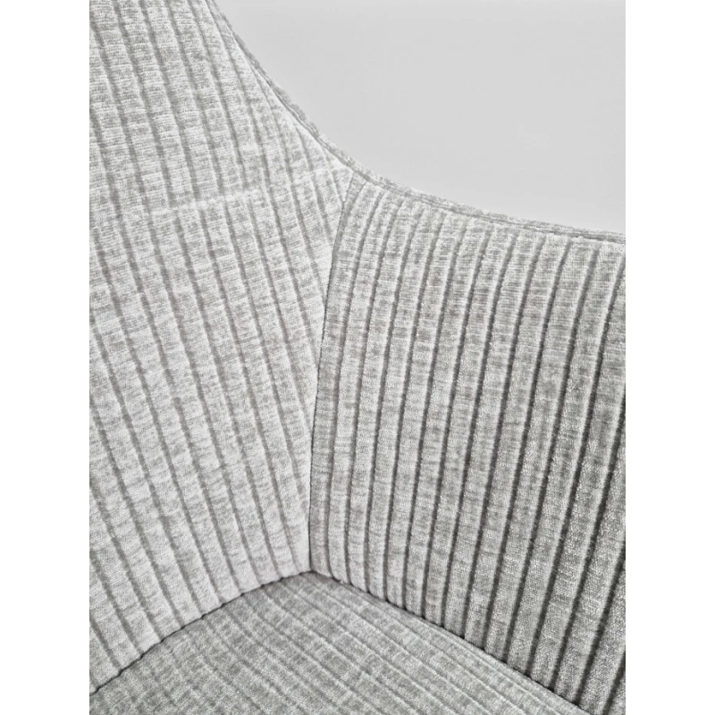 Стул кухонный Oliver Черный каркас / Серая ткань вельвет (20755-01)